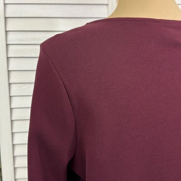 Chico's Tunic Size 1P Size 8P Faux Sueded Front Long Sleeve NWOT - Picture 10 of 16